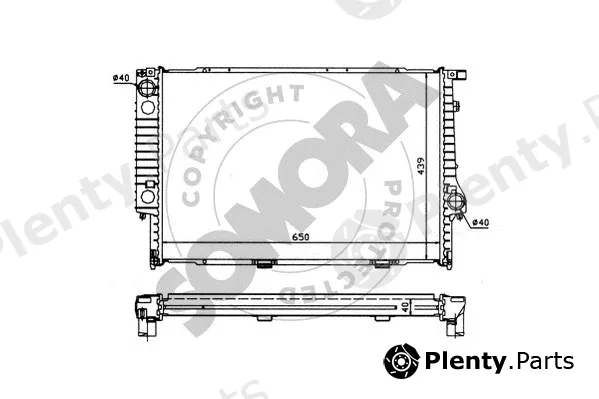 Somora 041145 — Radiator, engine cooling