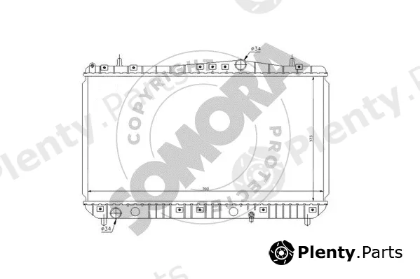 Somora 064540 — Radiator, engine cooling