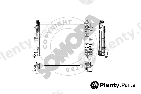 Somora 271140D — Radiator, engine cooling