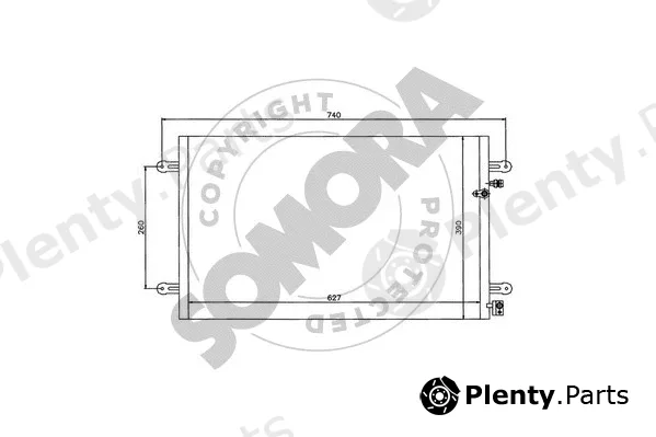Somora 021060 — Condenser, air conditioning