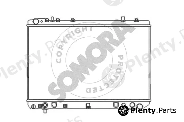 Somora 064340D — Radiator, engine cooling