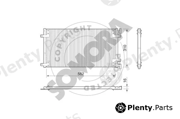 Somora 088060 — Condenser, air conditioning