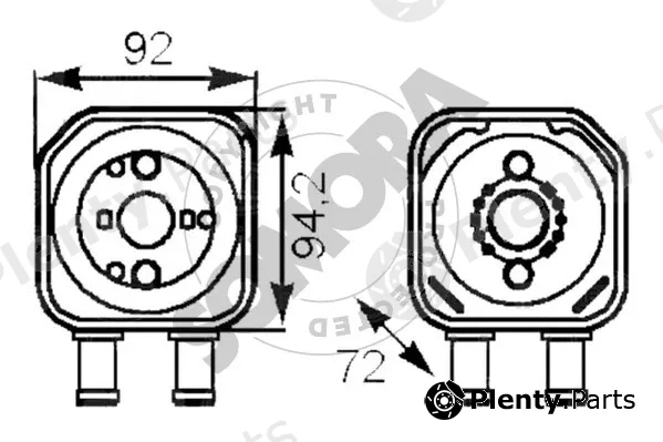 Somora 350865 — Oil Cooler, engine oil