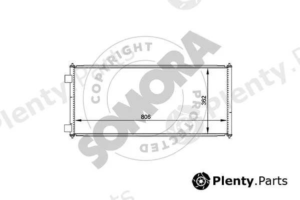 Somora 094460 — Condenser, air conditioning