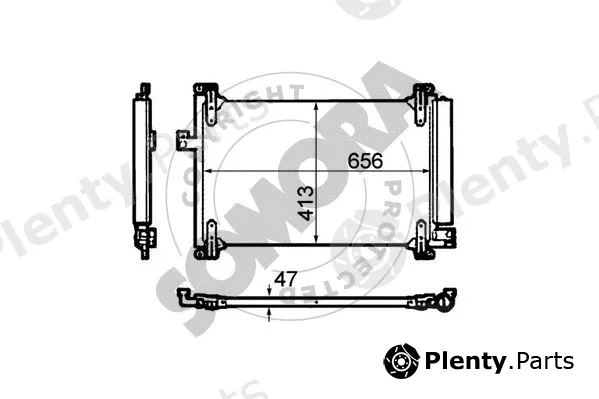 Somora 087060C — Condenser, air conditioning