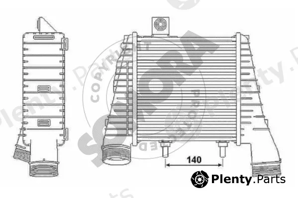 Somora 024245L — Charge Air Cooler