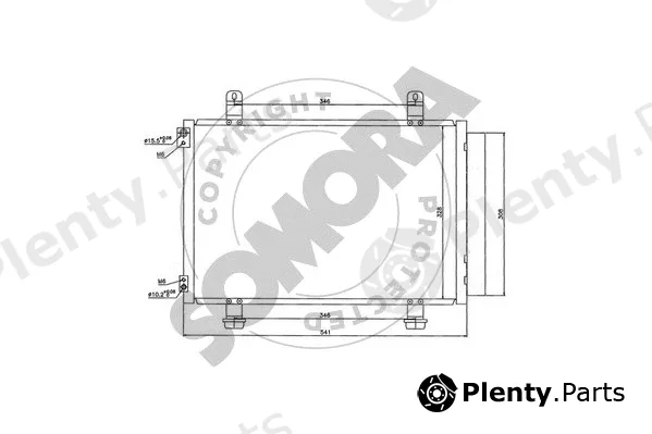Somora 210260 — Condenser, air conditioning