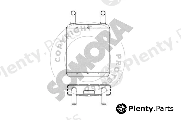 Somora 173150A — Heat Exchanger, interior heating