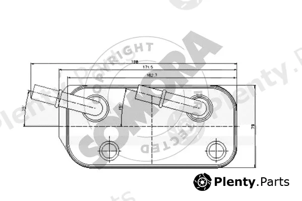 Somora 041266B — Oil Cooler, automatic transmission