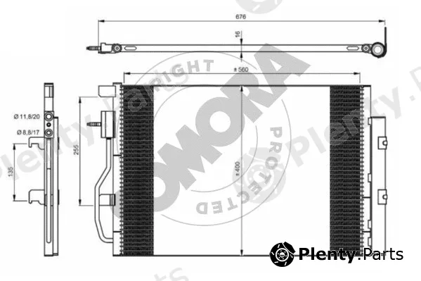 Somora 066260 — Condenser, air conditioning