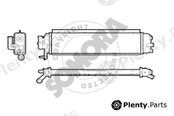 Somora 227040A — Radiator, engine cooling