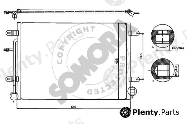 Somora 021660 — Condenser, air conditioning
