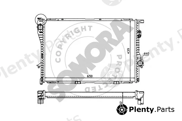 Somora 041241 — Radiator, engine cooling