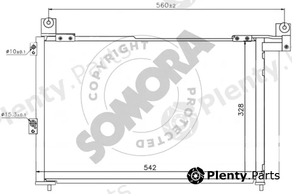 Somora 168060 — Condenser, air conditioning