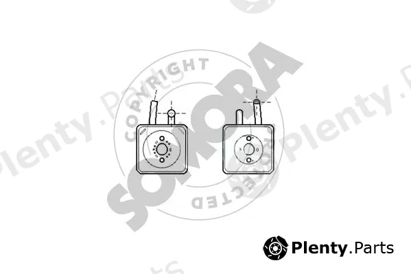 Somora 350965C — Oil Cooler, engine oil
