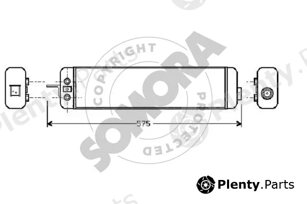 Somora 040365A — Oil Cooler, engine oil