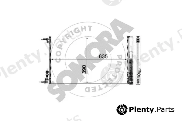 Somora 210860 — Condenser, air conditioning