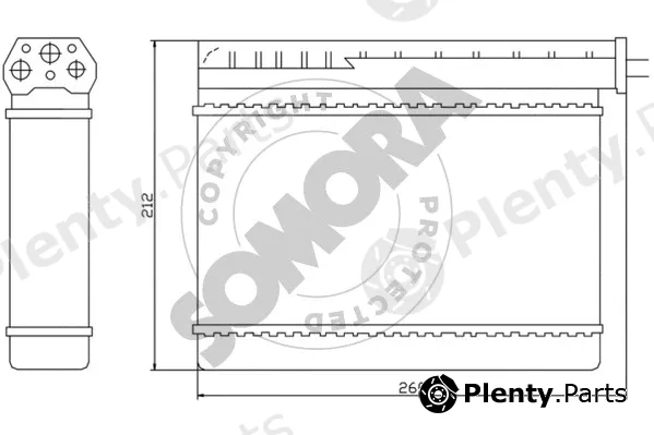 Somora 040350A — Heat Exchanger, interior heating