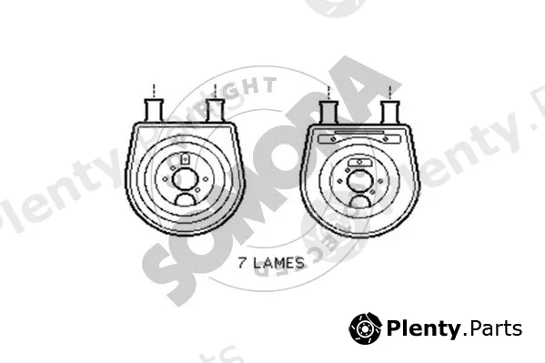 Somora 137065 — Oil Cooler, engine oil