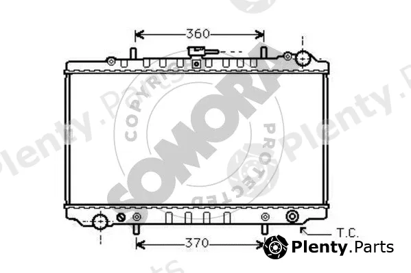 Somora 192241A — Radiator, engine cooling