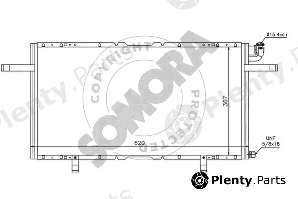 Somora 213660 — Condenser, air conditioning