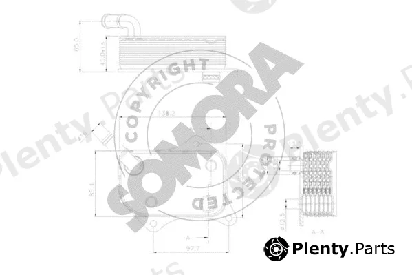 Somora 352365 — Oil Cooler, engine oil