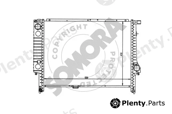 Somora 040345 — Radiator, engine cooling