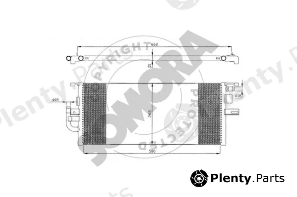 Somora 174340F — Radiator, engine cooling