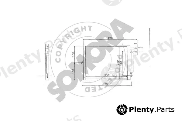 Somora 231060 — Condenser, air conditioning