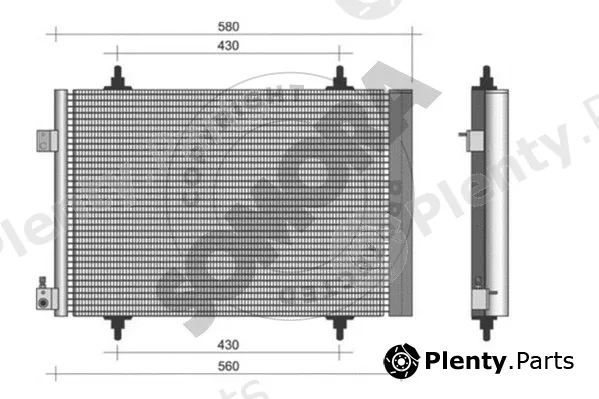 Somora 223360 — Condenser, air conditioning