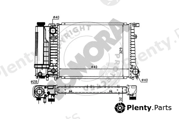 Somora 041144 — Radiator, engine cooling