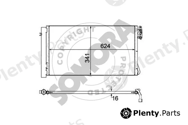 Somora 040760A — Condenser, air conditioning