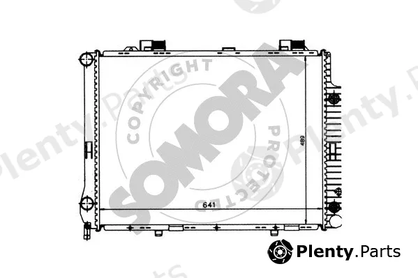 Somora 170642 — Radiator, engine cooling