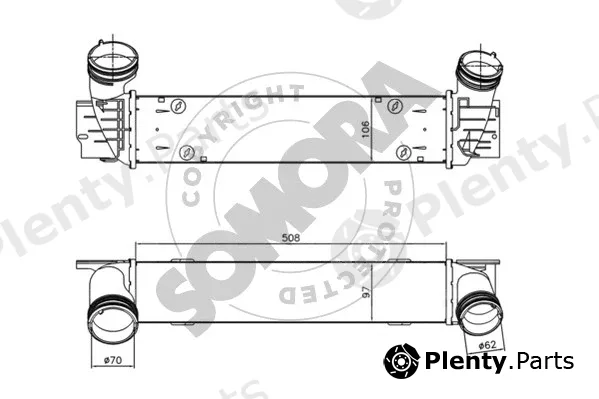 Somora 040745A — Charge Air Cooler