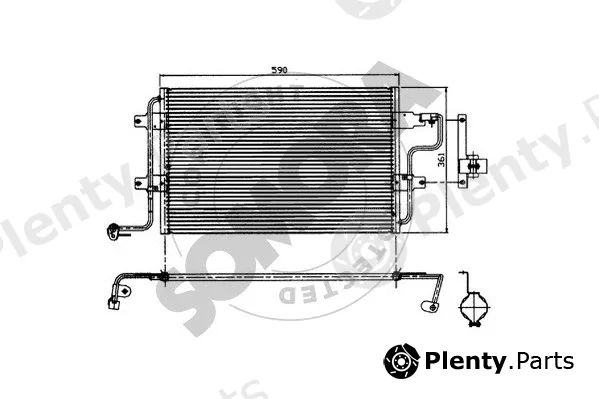 Somora 350960 — Condenser, air conditioning