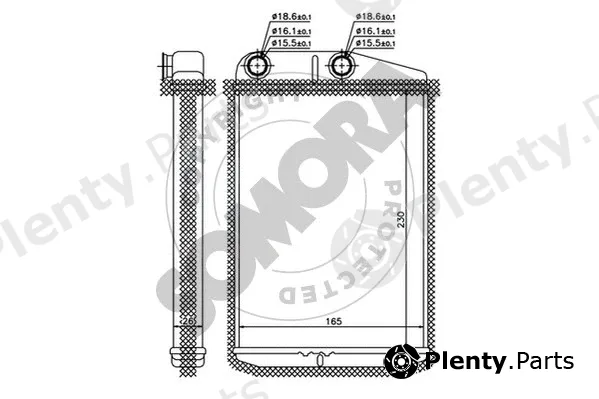 Somora 084250 — Heat Exchanger, interior heating