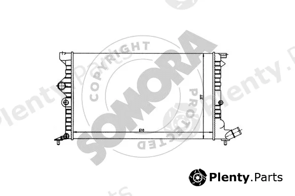 Somora 052143 — Radiator, engine cooling
