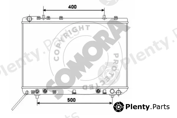 Somora 065540A — Radiator, engine cooling