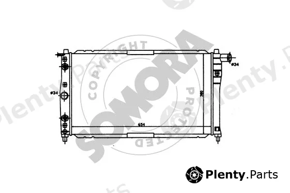 Somora 062041 — Radiator, engine cooling