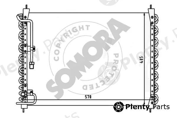 Somora 362060 — Condenser, air conditioning