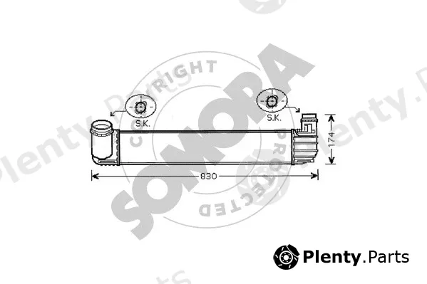 Somora 243445A — Charge Air Cooler