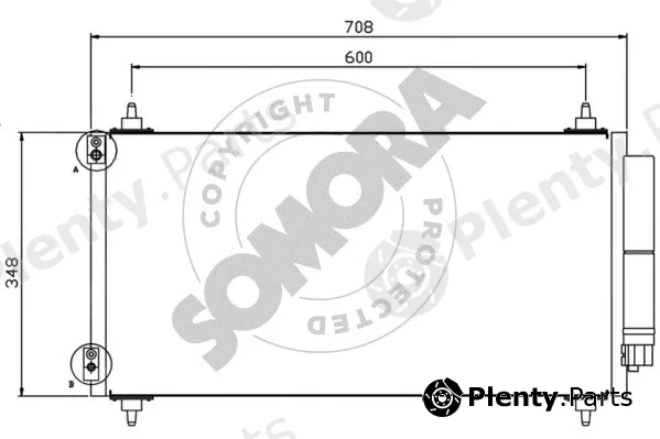 Somora 085260G — Condenser, air conditioning