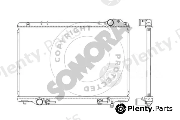 Somora 312140C — Radiator, engine cooling