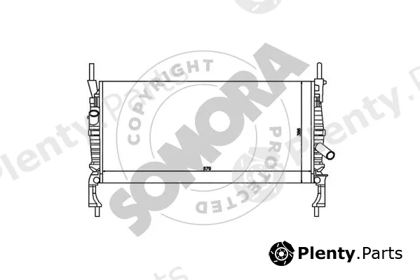 Somora 094540 — Radiator, engine cooling