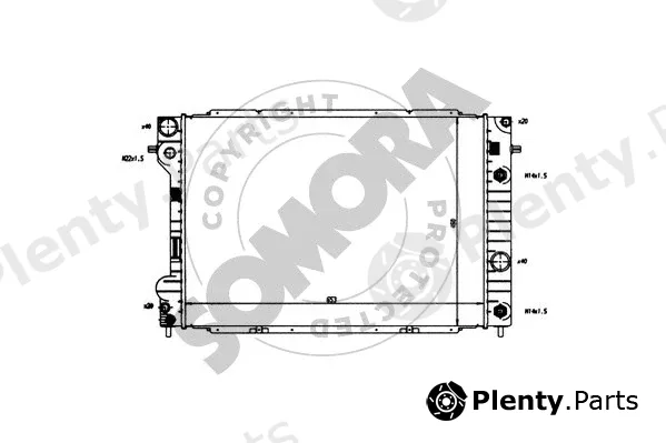 Somora 213242 — Radiator, engine cooling