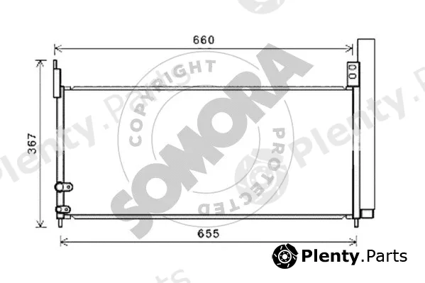 Somora 313660A — Condenser, air conditioning