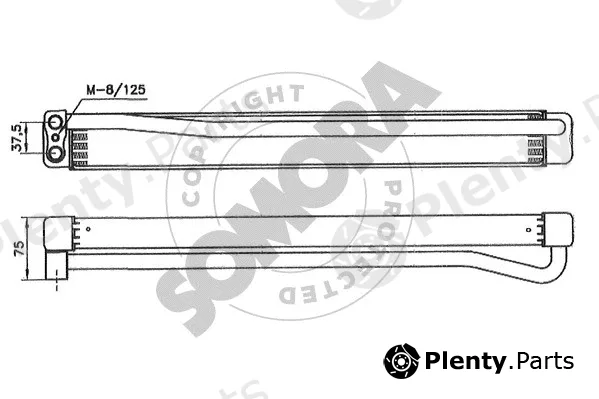Somora 040565C — Oil Cooler, engine oil