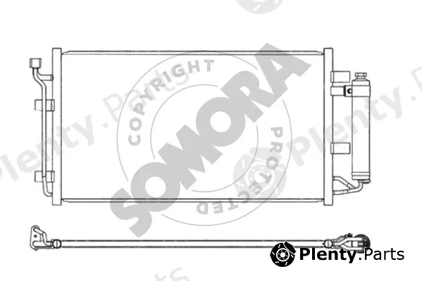 Somora 199560 — Condenser, air conditioning
