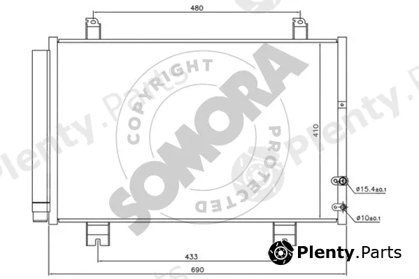 Somora 372360 — Condenser, air conditioning
