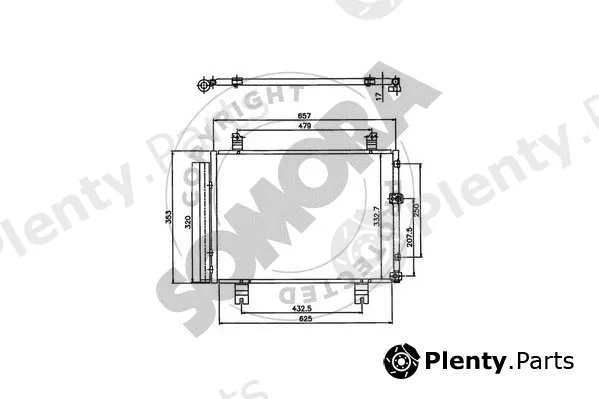 Somora 371160 — Condenser, air conditioning